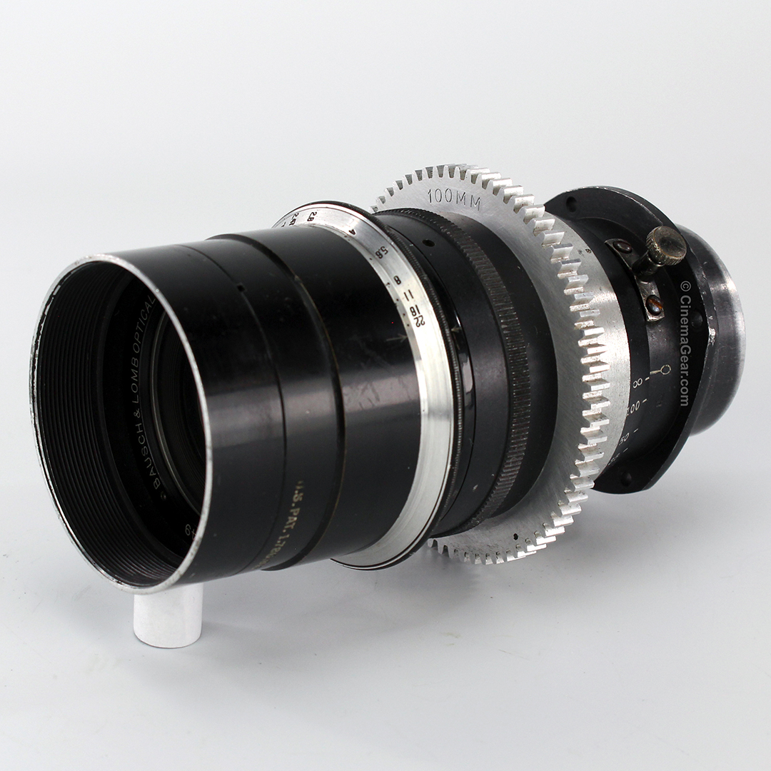 Bausch and Lomb 100mm f2.3 lens in Mitchell Standard mount.